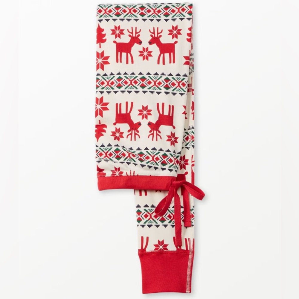 Hanna Andersson Dear Deer HannaJams™ Women's Holiday Long John Pajama Pants